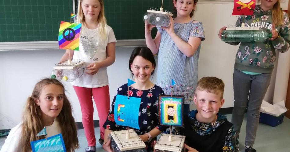 Große Freude mit unseren Piratenbooten